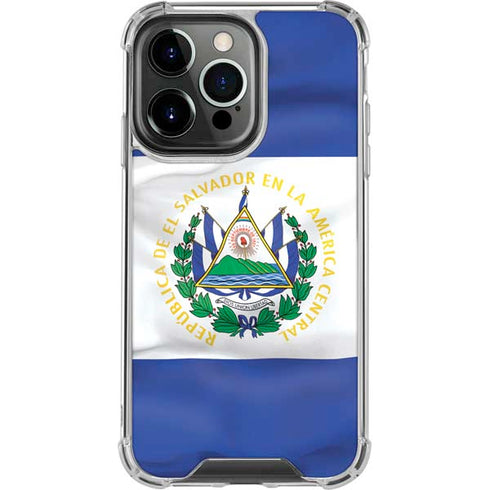 El Salvador Flag iPhone 15 Pro Clear Case